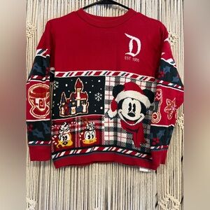 Disneyland Christmas Spirit Jersey Sweater Kids Size L 11/12